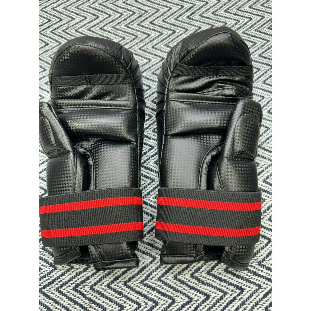 Shimsan Taekwondo Sparring Gloves & Foot Guards Set CHS Black/Red Long Life Prod - Picture 4 of 6